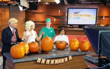 CTV Morning Live pumpkin display