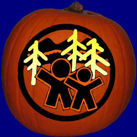 Stoney Creek Community Elementary pumpkin carving stencil pattern preview